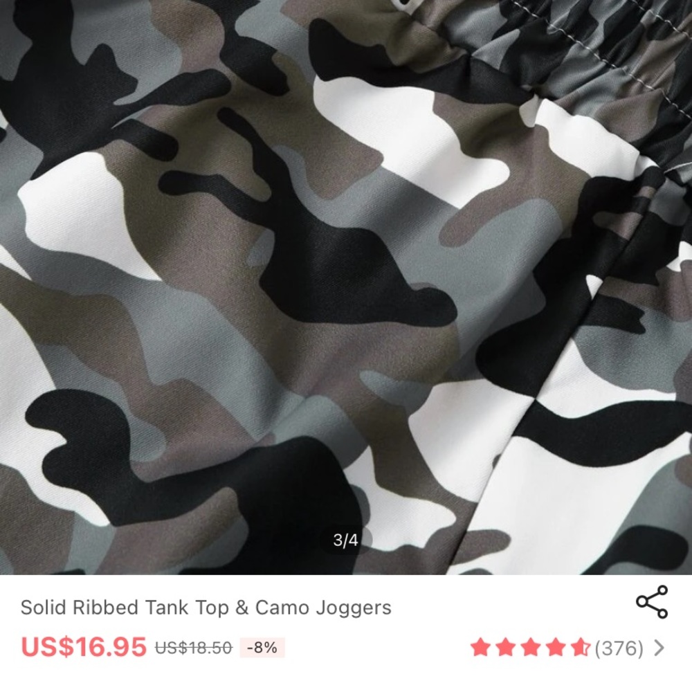 Camo joggers